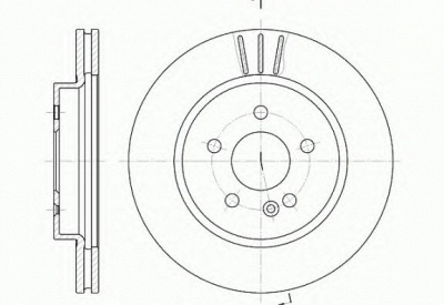 KAWE 678210 -  Тормозной диск