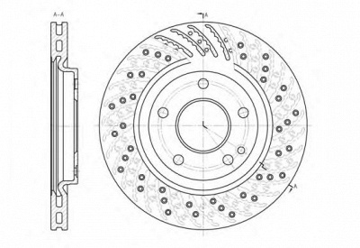KAWE 685910 -  Тормозной диск