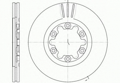 KAWE 688210 -  Тормозной диск