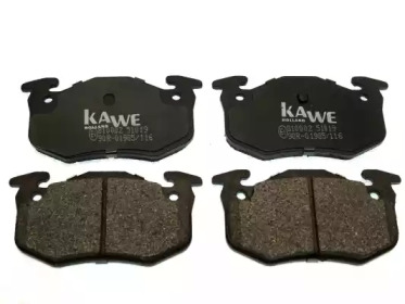 KAWE 810002 -  Комплект тормозных колодок, дисковый тормоз