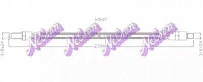 KAWE h0127 -  Тормозной шланг