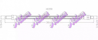 KAWE h0358 -  Тормозной шланг