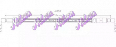 KAWE h0398 -  Тормозной шланг