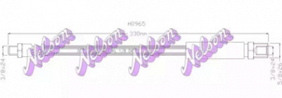 KAWE h0965 -  Тормозной шланг