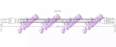 KAWE h0975 -  Тормозной шланг
