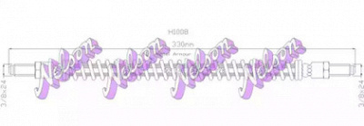 KAWE h1008 -  Тормозной шланг