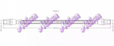 KAWE h1063 -  Тормозной шланг