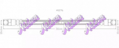 KAWE h1076 -  Тормозной шланг
