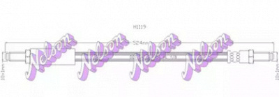 KAWE h1119 -  Тормозной шланг
