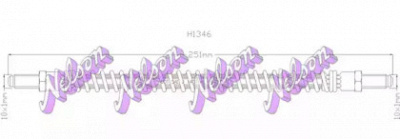 KAWE h1346 -  Тормозной шланг
