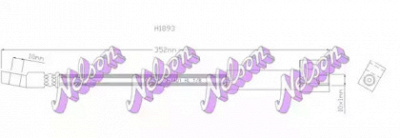 KAWE h1893 -  Тормозной шланг