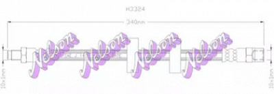 KAWE h3324 -  Тормозной шланг