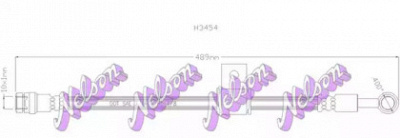 KAWE h3454 -  Тормозной шланг