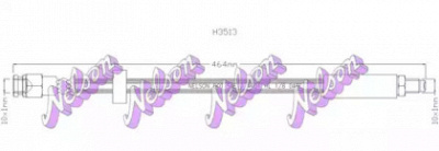 KAWE h3513 -  Тормозной шланг