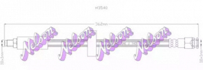 KAWE h3540 -  Тормозной шланг