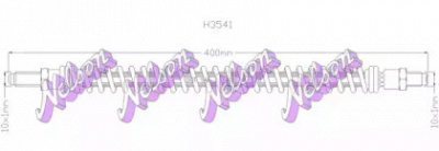 KAWE h3541 -  Тормозной шланг