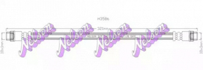 KAWE h3586 -  Тормозной шланг