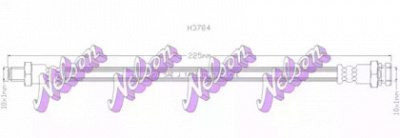 KAWE h3784 -  Тормозной шланг