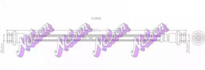 KAWE h3865 -  Тормозной шланг