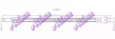 KAWE h3867 -  Тормозной шланг
