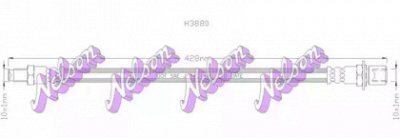 KAWE h3880 -  Тормозной шланг