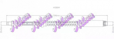 KAWE h3884 -  Тормозной шланг