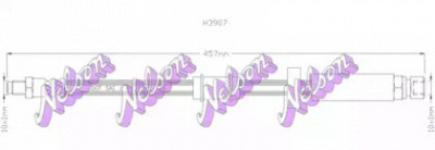 KAWE h3907 -  Тормозной шланг