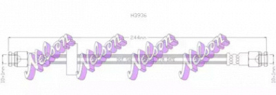 KAWE h3936 -  Тормозной шланг
