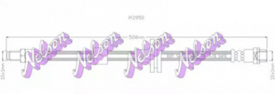 KAWE h3950 -  Тормозной шланг