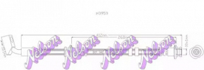 KAWE h3959 -  Тормозной шланг