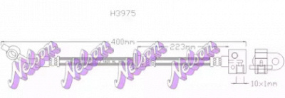 KAWE h3975 -  Тормозной шланг