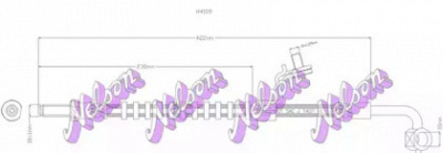 KAWE h4109 -  Тормозной шланг
