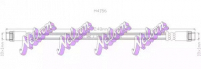 KAWE h4156 -  Тормозной шланг