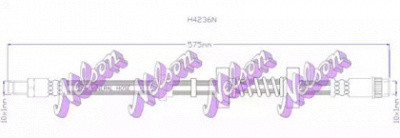 KAWE h4236n -  Тормозной шланг
