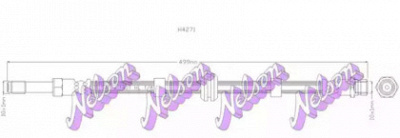 KAWE h4271 -  Тормозной шланг