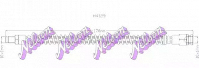 KAWE h4329 -  Тормозной шланг