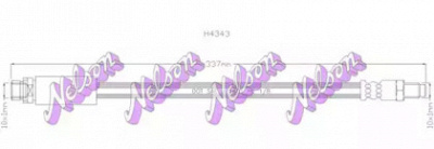 KAWE h4343 -  Тормозной шланг