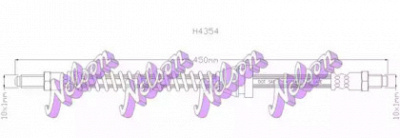 KAWE h4354 -  Тормозной шланг