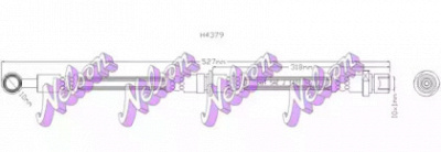 KAWE h4379 -  Тормозной шланг