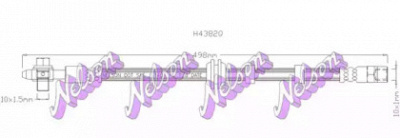 KAWE h4382q -  Тормозной шланг