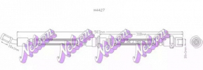 KAWE h4427 -  Тормозной шланг