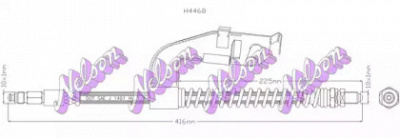 KAWE h4468 -  Тормозной шланг