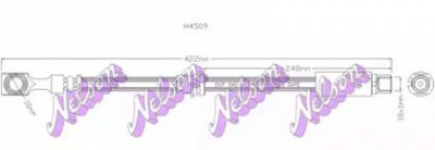 KAWE h4509 -  Тормозной шланг