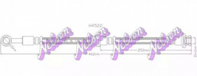 KAWE h4522 -  Тормозной шланг