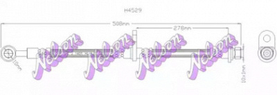 KAWE h4529 -  Тормозной шланг
