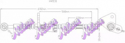 KAWE h4531 -  Тормозной шланг