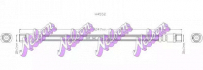 KAWE h4552 -  Тормозной шланг