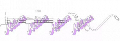 KAWE h4581 -  Тормозной шланг