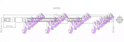 KAWE h4590 -  Тормозной шланг