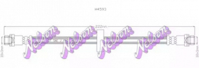 KAWE h4593 -  Тормозной шланг